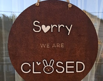 Open closed business sign, Shop | Store | Salon sign, Custom sign for business, Closed sign, Hanging open sign, Open sign for door