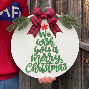 Christmas door decor, Christmas sign, Christmas wreath, Merry christmas door sign, Christmas wall sign wood, Christmas custom sign