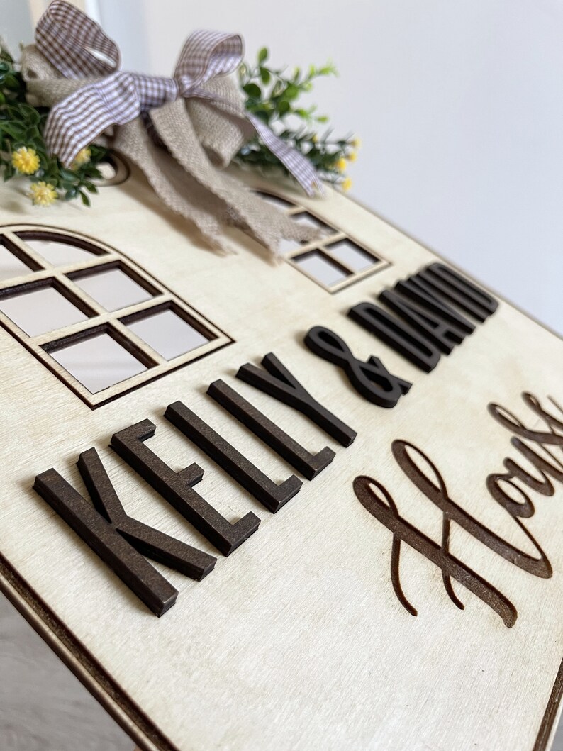 Personalized Welcome Sign, Family Decor Sign, Personalized Wood Gift ...