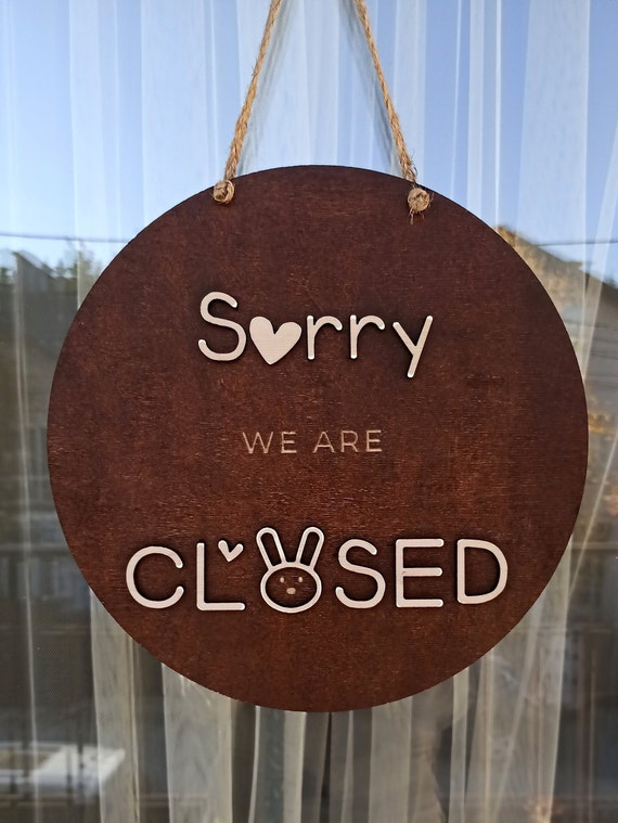 Open Closed Business Sign, Shop | Store | Salon Sign, Custom Sign