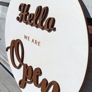 Open Closed Sign for Business - Custom Boutique, Store, Salon Sign ...