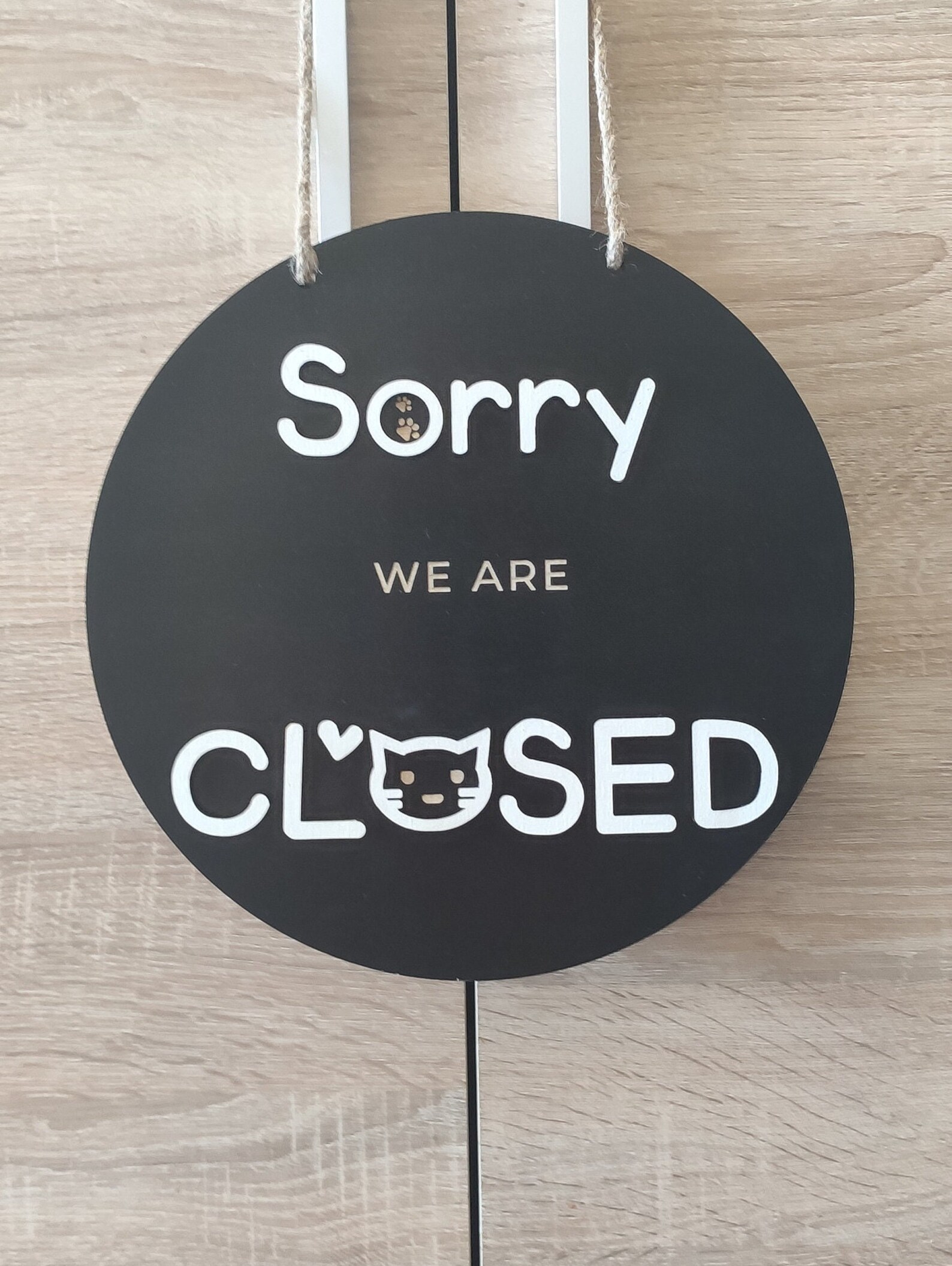 Double Sided Open Closed Sign for Business Custom Boutique - Etsy