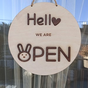 Open Closed Business Sign, Shop | Store | Salon Sign, Custom Sign for ...