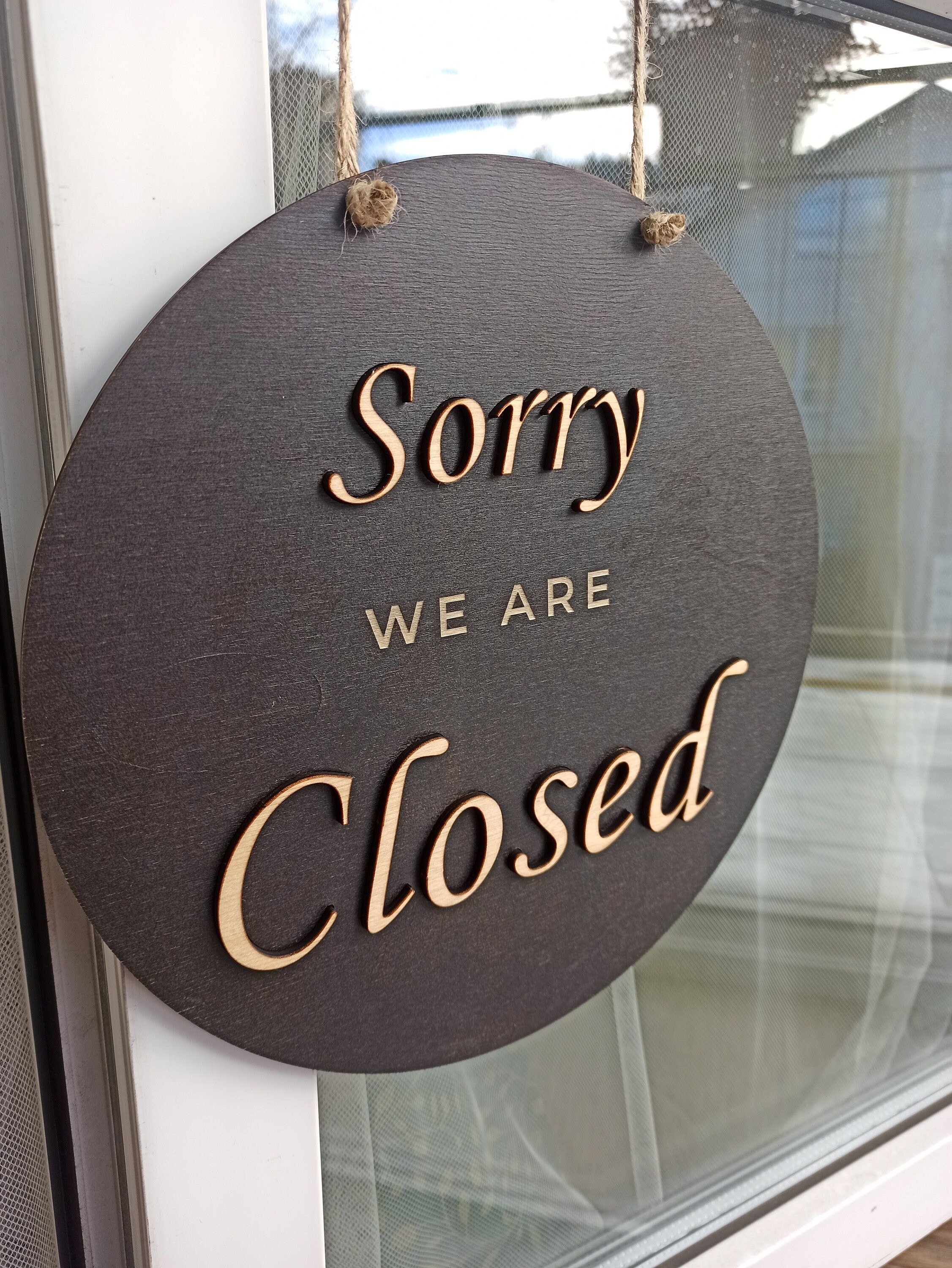 Open Closed Sign for Business, Boutique| Salon| Store Sign, Closed