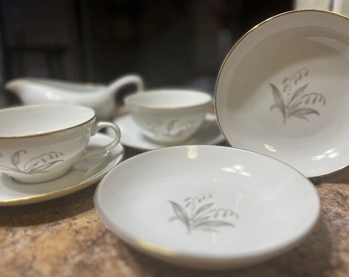 Kaysons Fine China Golden Rhapsody Tea Set Etsy