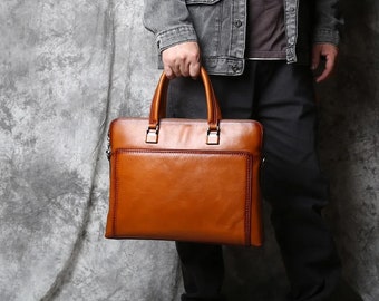 High-Quality Leather Briefcase for Men – Stylish Companion for the Discerning Professional