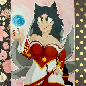 Ahri - League of Legends Art Print