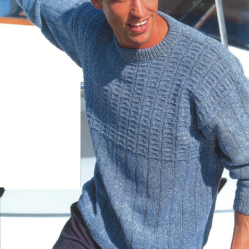 Knitted Sweater Men Etsy