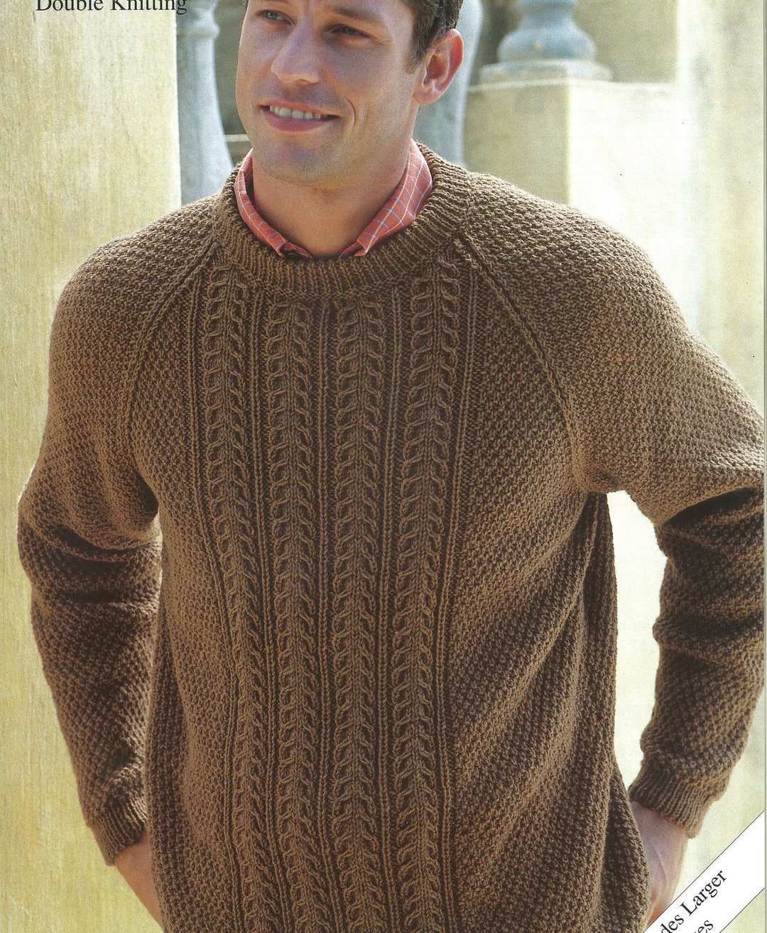 Strickmuster Herrenpullover Mit Schalkragen Stricken DK 8-fach Knit