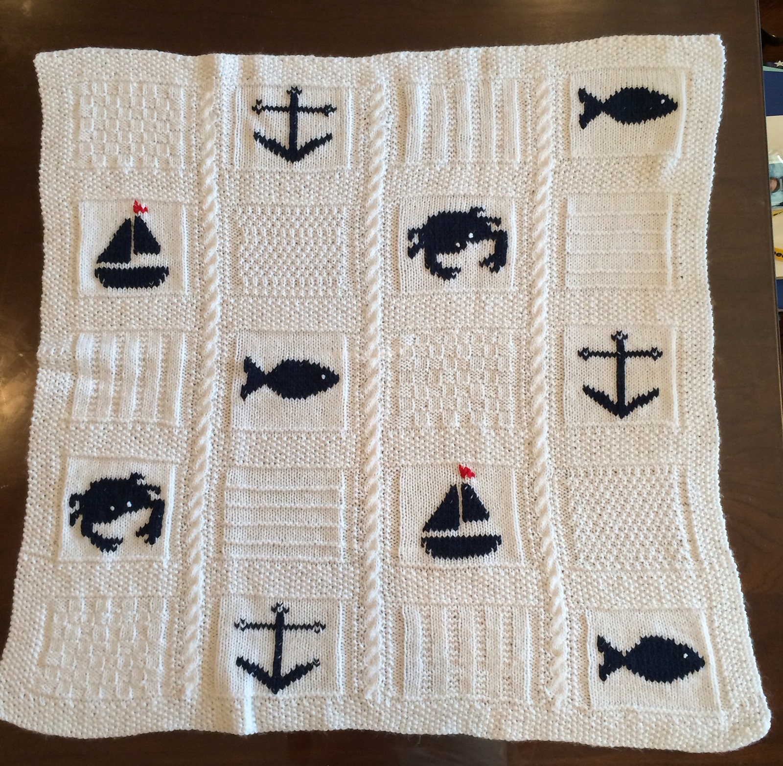 Nautical baby blanket hotsell