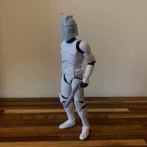 1/12 Animated Fordo Clone Trooper Helmet- Black Series Scale