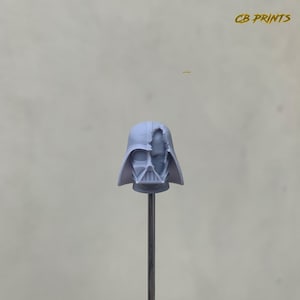 Vader/Anakin Damaged Helmet - 3D Printed Head Sculpt - Black Series Scale