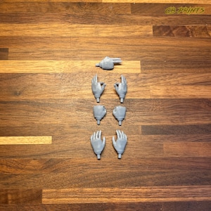 Conjunto de mãos Jango 1/12 - Escala da série preta