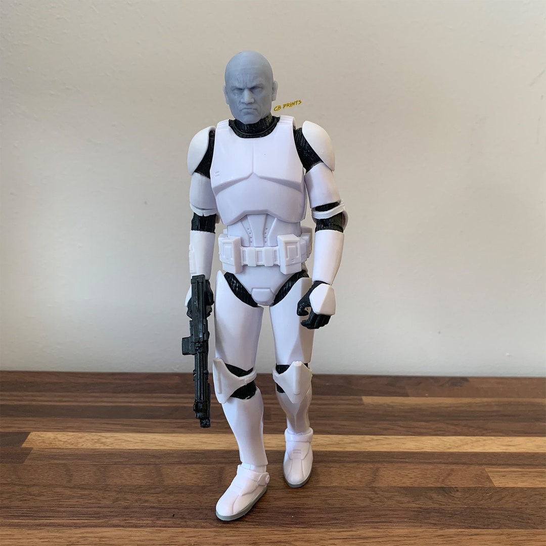 1/12 Clone Grunt 3D Printed Head Sculpt Black Series Scale Etsy
