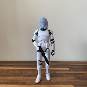 1/12 Animated Style Phase 2 Clone Trooper Helmet- Black Series Scale