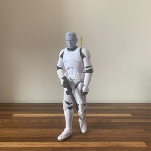 Captain Howzer/Ballast 3D Printed Head Sculpt - Black Series Scale