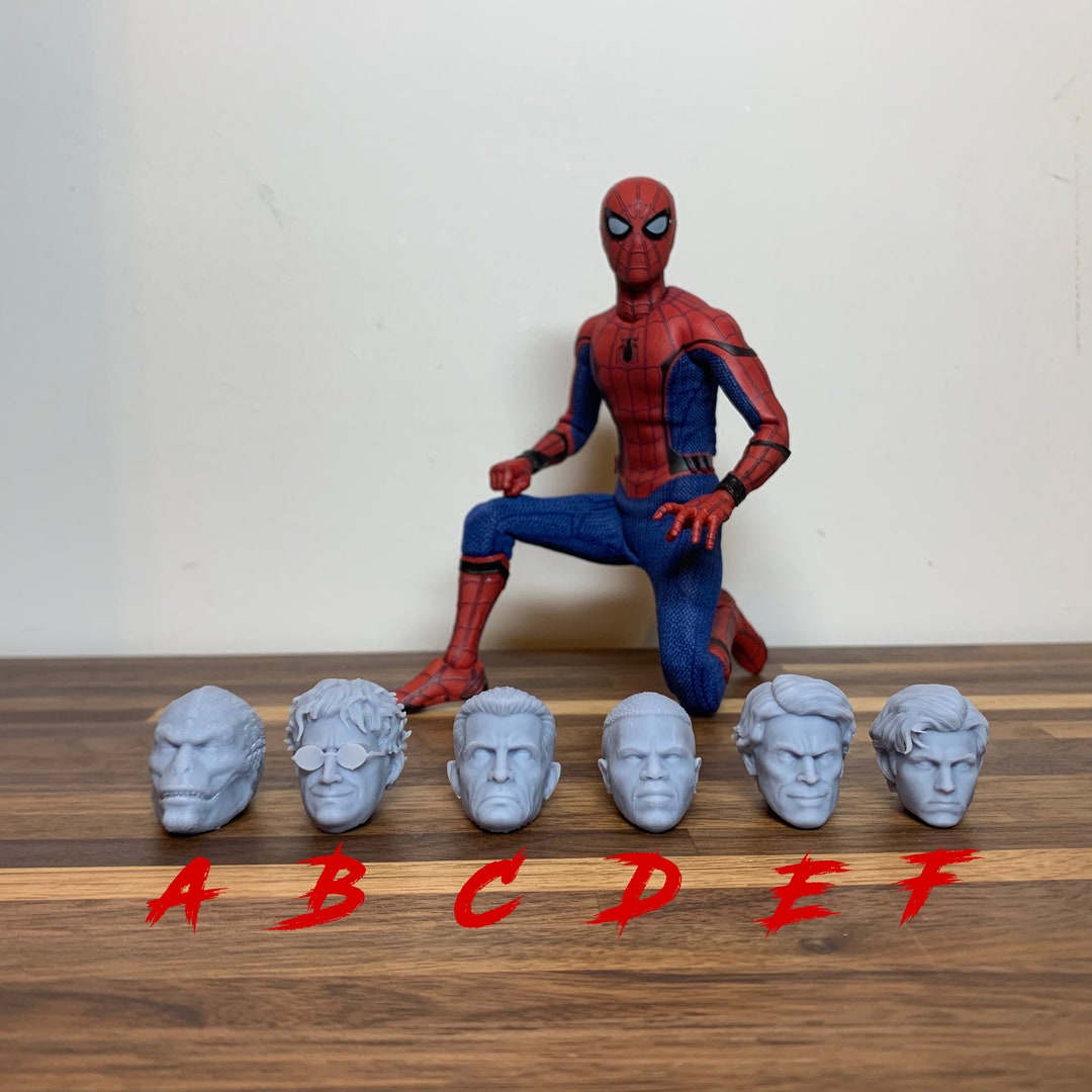 Spider-man No Way Home Head Sculpts Marvel Legends Scale - Etsy