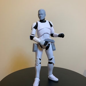 1/12 Clone Trooper DC17 Blasters with holsters- Black Series Scale