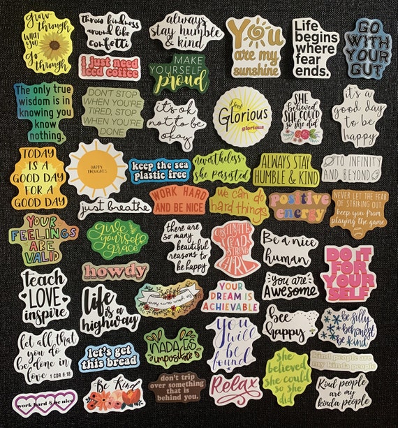 Winning Words Motivational Stickers
