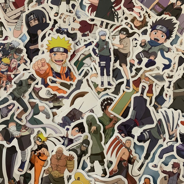 25/50/100/150 Anime Manga Ninja Sticker Vinyl Laptop Decal Waterbottle Stickers