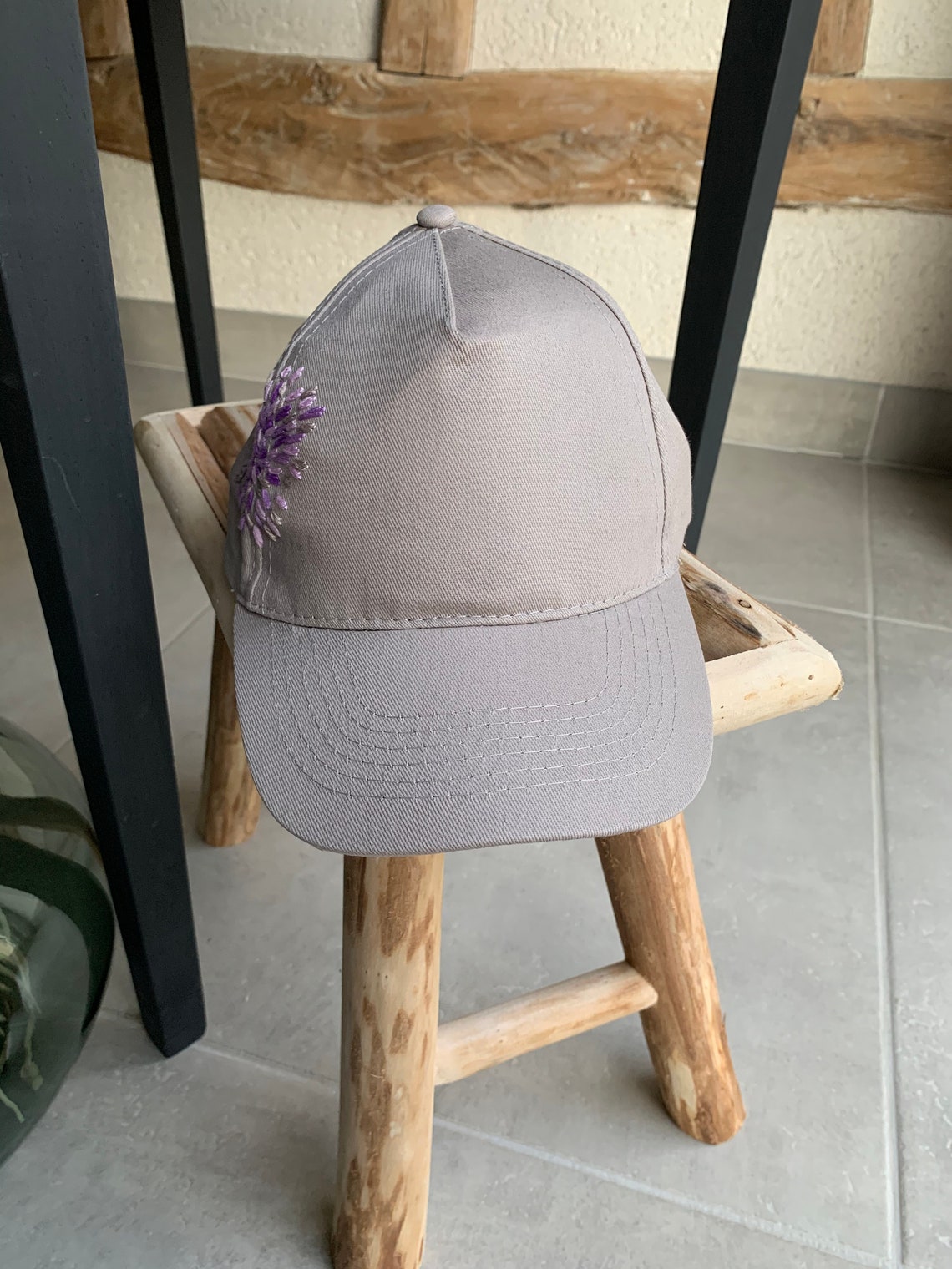 Embroidered cap Etsy