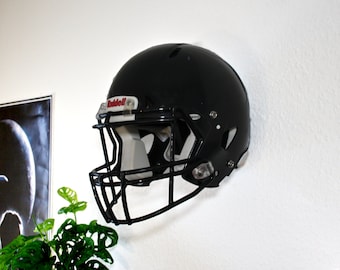 Wall mount for American football helmet original size