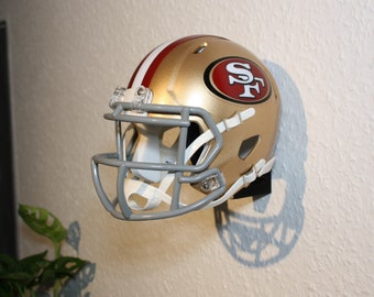 Wall mount for mini football helmet, NFL, for Riddell Speed