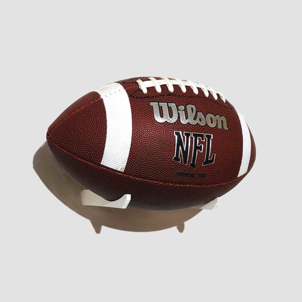 Wandhalterung für American Football in Schwarz / Weiß NFL Footballhalter Display