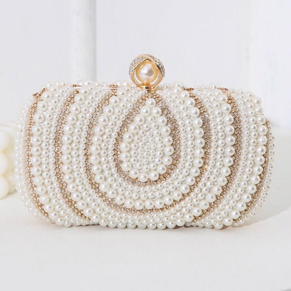 Inspired Medium Clutch Bag C in Ivory main image 0