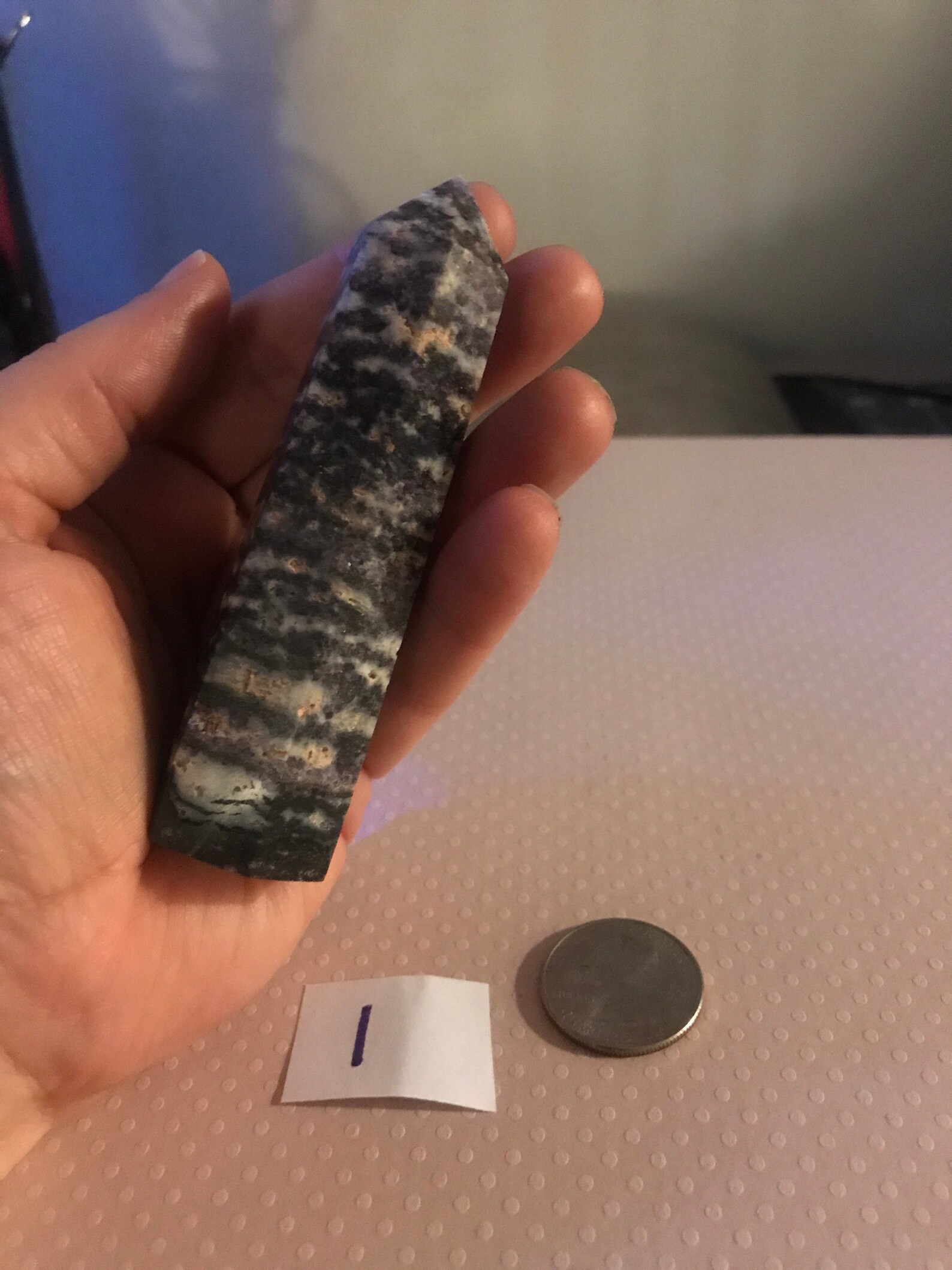 Purple Zebra Jasper Tower Crystal Gemstone Polished Etsy