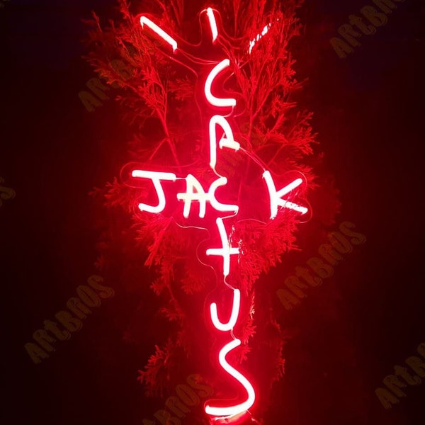 cactus jack neon sign stockx