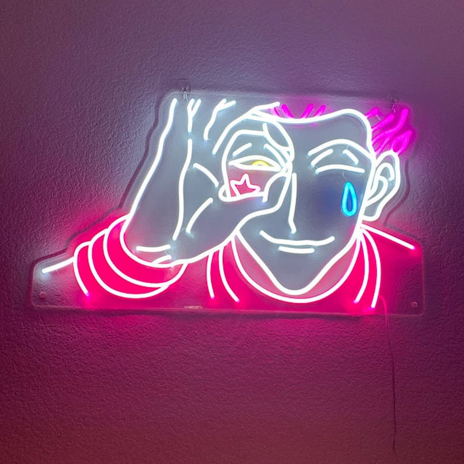 Neon Sign Anime Custom Neon Sign Neon sign bedroom wall | Etsy