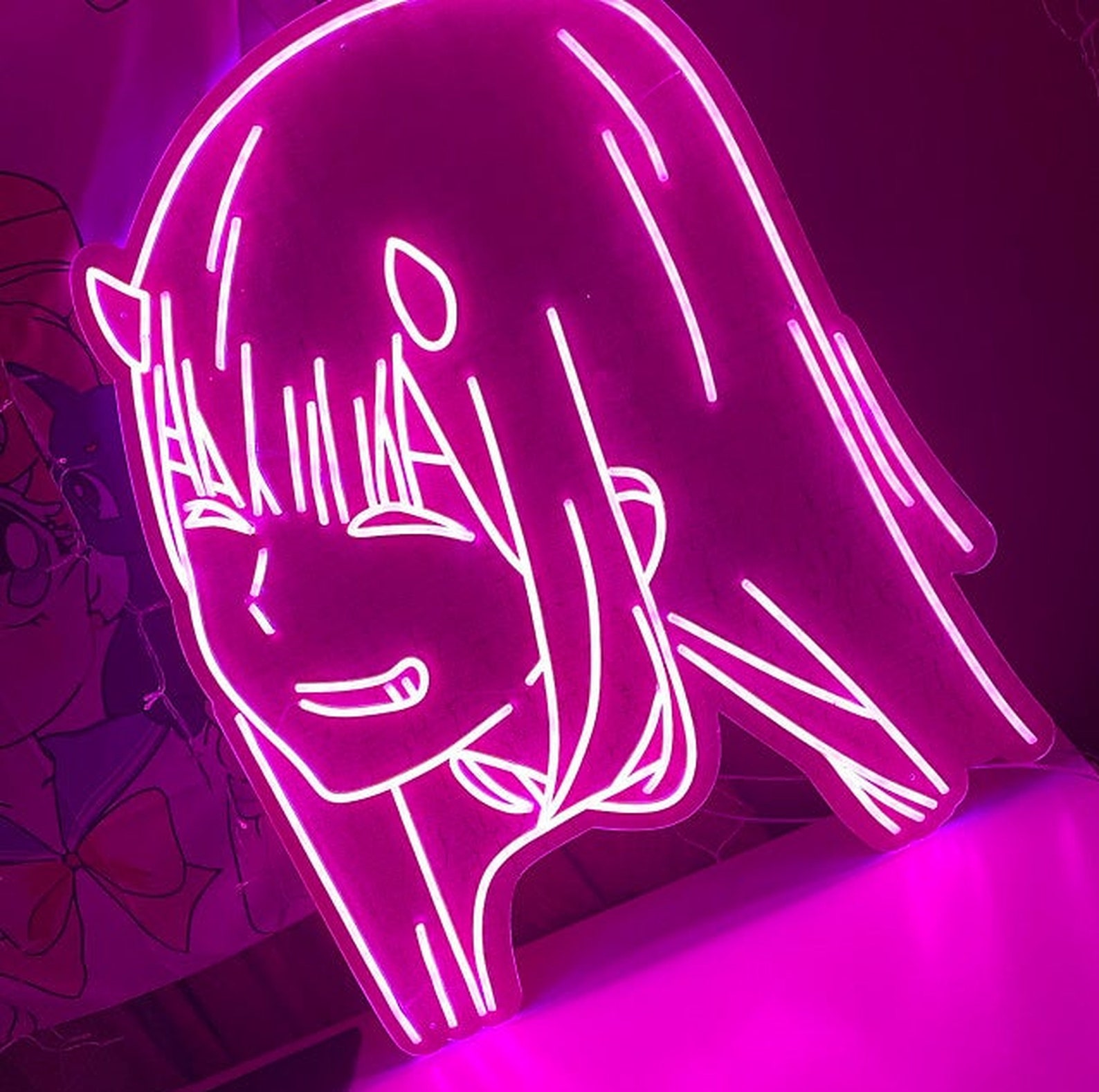 Anime Zero Two Neon SignAnime Neon SignNeon Sign | Etsy