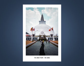Premium Poster Sri Lanka - Anuradhapura Stupa - Versandkostenfrei