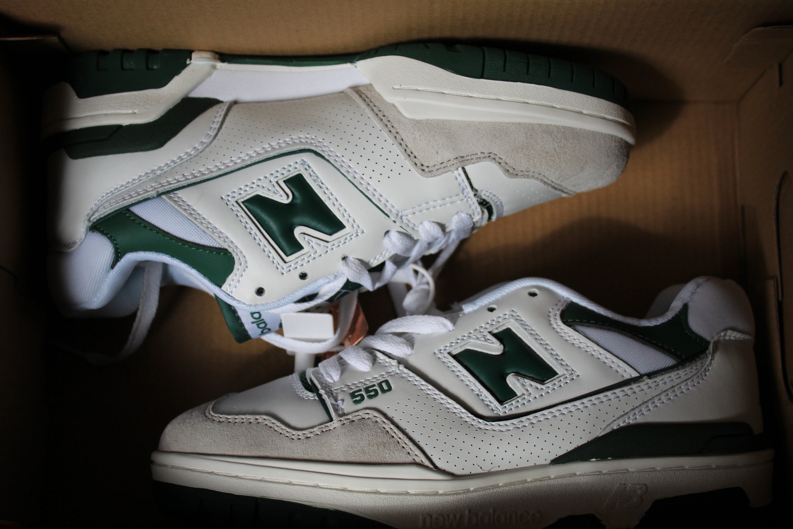 newbalance 550 WHITEGREEN