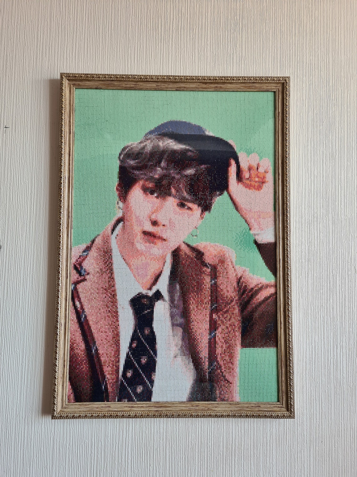 Finished Diamond Painting BTS Min Yoongi Suga Etsy