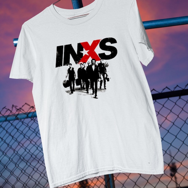 INXS in excess Michael Hutchence Men's Top White Tee Clothing Tshirt Size S- 5XL Unisex Best Gift Anniversary