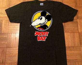 Mickey Rat Men's T- Shirt Black Men's Womens Tank Top Black Tee Clothing Tshirt Size S- 5XL Unisex Best Gift Anniversary