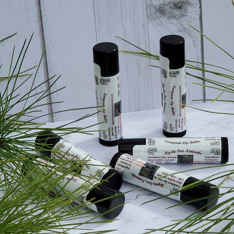 Evergreen Lip Conditioner Stick Handmade Body Care in the U.S.A All Natural image 3