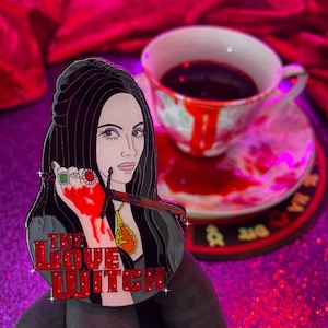 The Love Witch Official Enamel Pin- Bloody Knife Cult Film Witchcraft Love Spell She Loved Men To Death