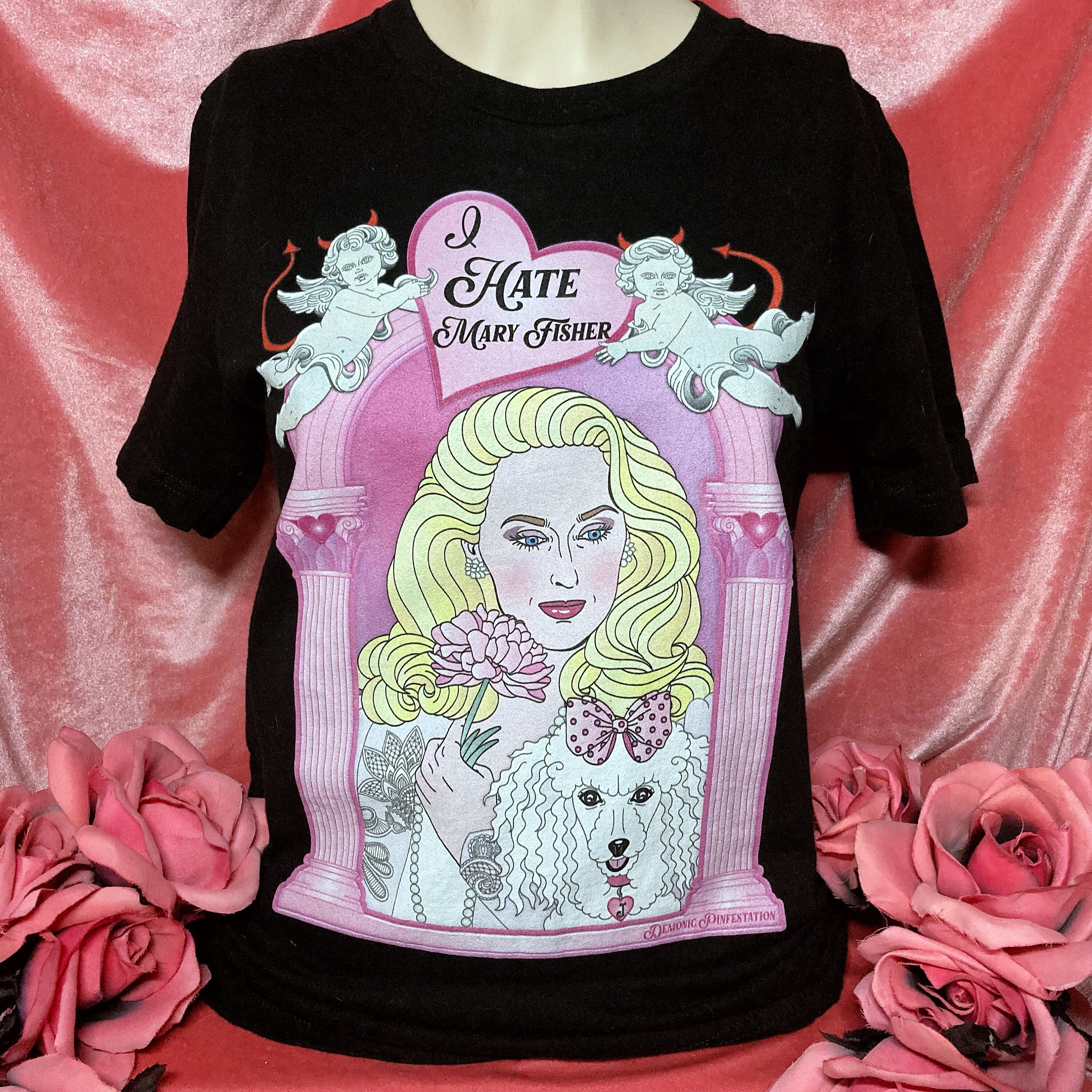 devil shirt pink