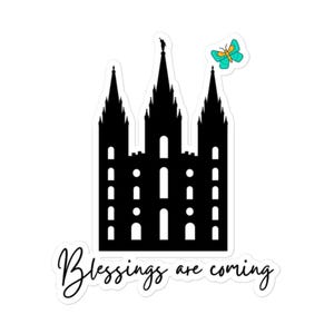 LDS Tempel Blasenfreie Aufkleber