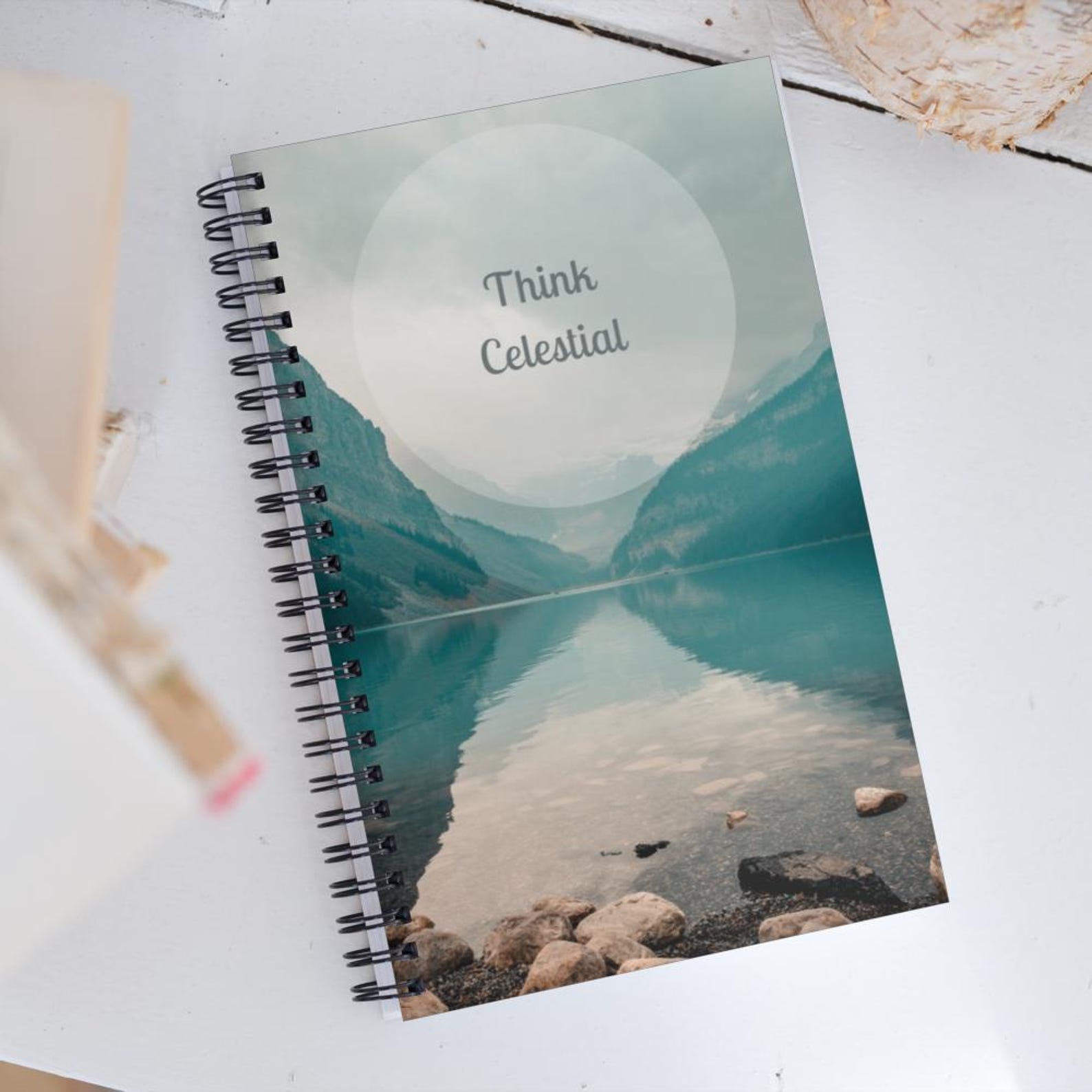 Sprical Notebook Think Celestial Spiral Notebook - Etsy