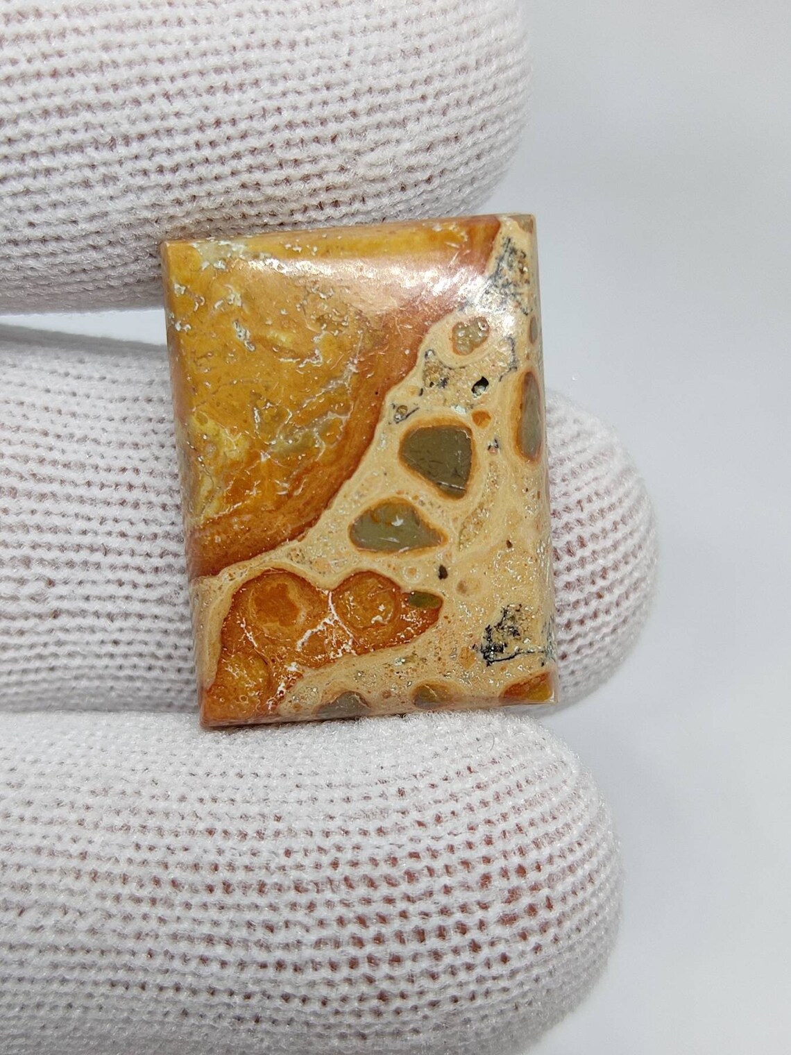Natural POPPY JASPER Cabochon SemiPrecious Loose Gemstone Etsy