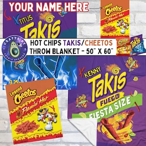 Personalized Hot Chip Blanket 50' x 60' - Throw