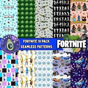 Fort Gaming 10 Pack Seamless Patterns