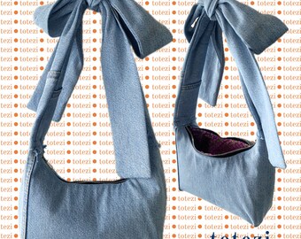 Blue Denim Knot bag totezi