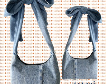 Blue Denim Knot bag totezi