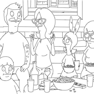 Bobs Burger Coloring Page