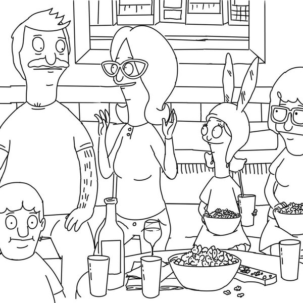 Bobs Burger Coloring Page